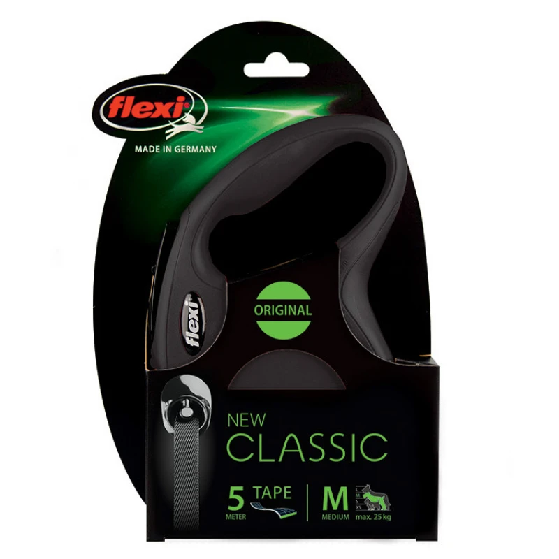 FLEXI NEW CLASSIC MEDIUM ΙΜΑΝΤΑΣ 5M ΕΩΣ 25KG ΜΑΥΡΟ ΣΚΥΛΟΙ FLEXI NEW CLASSIC MEDIUM ΙΜΑΝΤΑΣ 5M ΕΩΣ 25KG ΜΑΥΡΟ ΣΚΥΛΟΙ