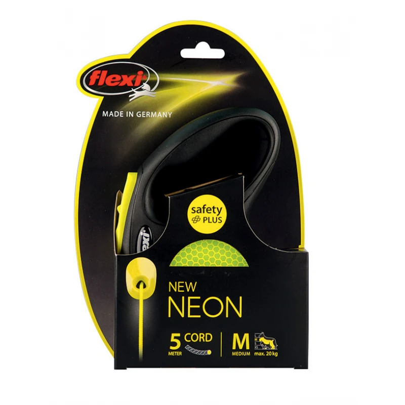 FLEXI NEON MEDIUM ΚΟΡΔΟΝΙ 5M ΜΕΧΡΙ 20KG ΠΕΡΙΛΑΙΜΙΑ - ΟΔΗΓΟΙ - ΣΑΜΑΡΑΚΙΑ