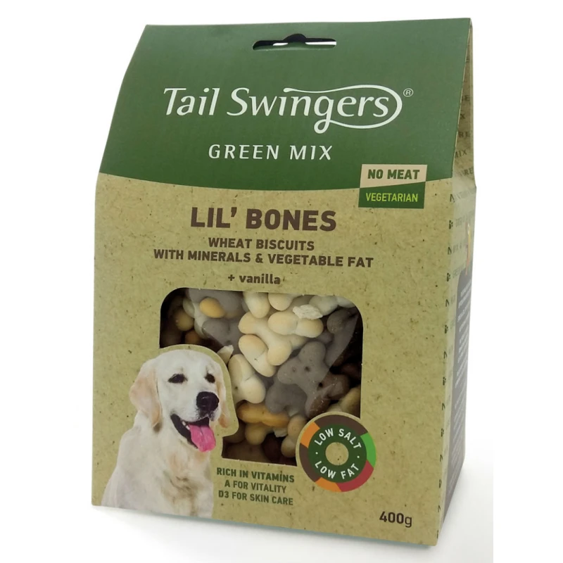 Μπισκότα Tailswingers Green Mix Lil' Bones 400gr ΣΚΥΛΟΙ