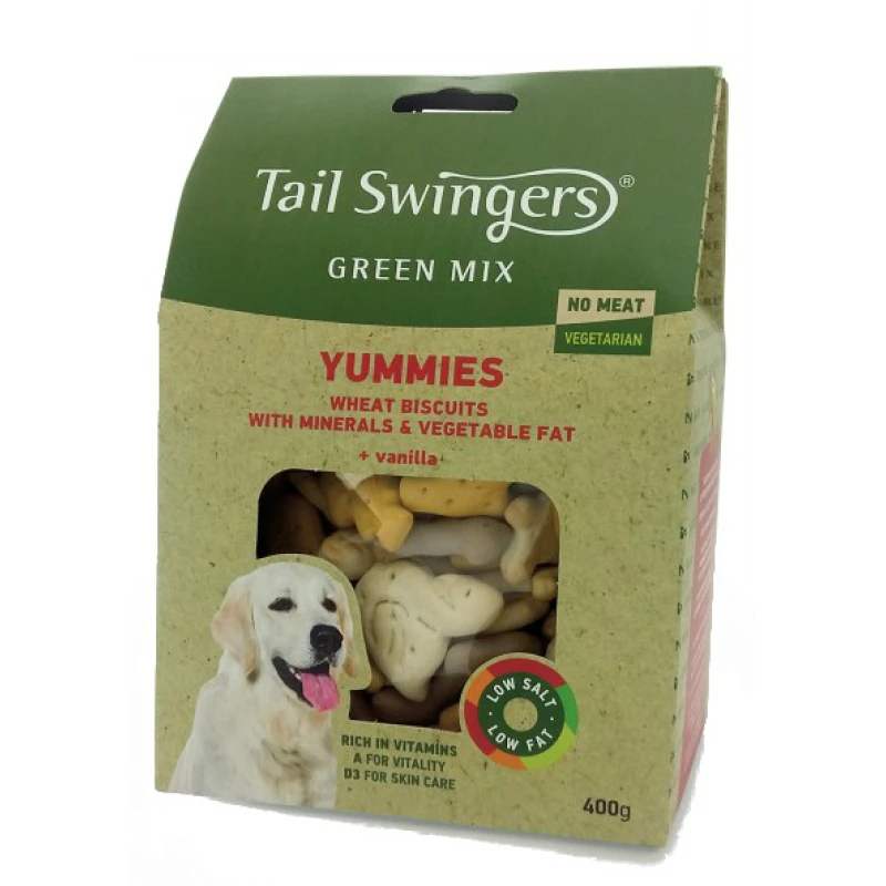 Μπισκότα Tailswingers Green Mix Yummies 400gr ΣΚΥΛΟΙ Μπισκότα Tailswingers Green Mix Yummies 400gr ΣΚΥΛΟΙ