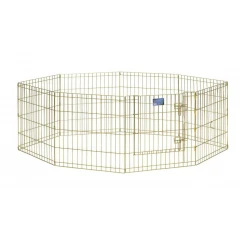 Συρμάτινο Πάρκο Εκπαίδευσης Σκύλου Midwest  8 Πάνελς Των 61cm X 61cm Χρυσό Συρμάτινο Πάρκο Εκπαίδευσης Σκύλου Midwest  8 Πάνελς Των 61cm X 61cm Χρυσό