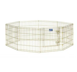 Συρμάτινο Πάρκο Εκπαίδευσης Σκύλου Midwest  8 Πάνελς Των 61cm X 61cm Χρυσό