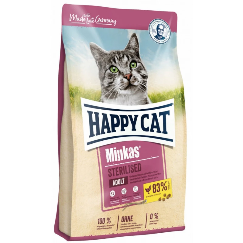 Happy Cat Minkas Sterilised 10kg ΞΗΡΑ ΤΡΟΦΗ ΓΑΤΑΣ