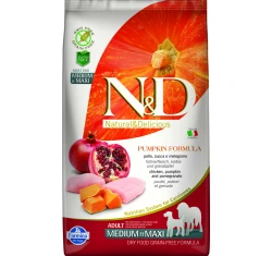 N&D Grain Free Pumpkin Chicken & Pomegranate Adult Medium & Maxi 12kg N&D Grain Free Pumpkin Chicken & Pomegranate Adult Medium & Maxi 12kg