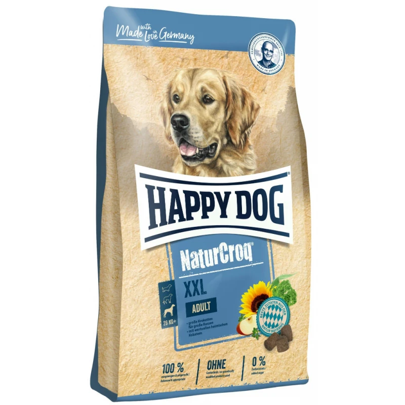 HAPPY DOG NATURCROQ ADULT XXL 15Kg ΓΙΑ ΓΙΓΑΝΤΟΣΩΜΑ ΣΚΥΛΙΑ  ΞΗΡΑ ΤΡΟΦΗ ΣΚΥΛΟΥ