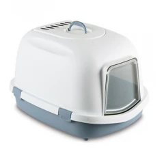 Τουαλέτα Γάτας Super Queen 71x55x46,5h cm Γαλάζια με Φίλτρο Ενεργού Άνθρακα