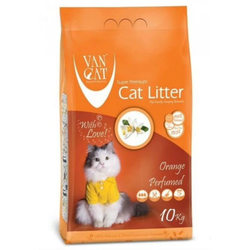 VAN CAT CLUMPING ORANGE ΜΕ ΑΡΩΜΑ ΠΟΡΤΟΚΑΛΙ 10KG (ΨΙΛΗ) ΓΑΤΕΣ