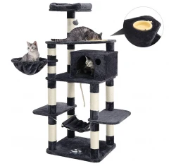 Γατόδεντρο - Ονυχοδρόμιο Bighouse Dark Grey 164cm Γατόδεντρο - Ονυχοδρόμιο Bighouse Dark Grey 164cm