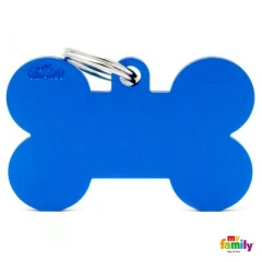 Ταυτότητα Σκύλου My Family Basic Blue Bone Tag Xlarge 4,8x3,15cm