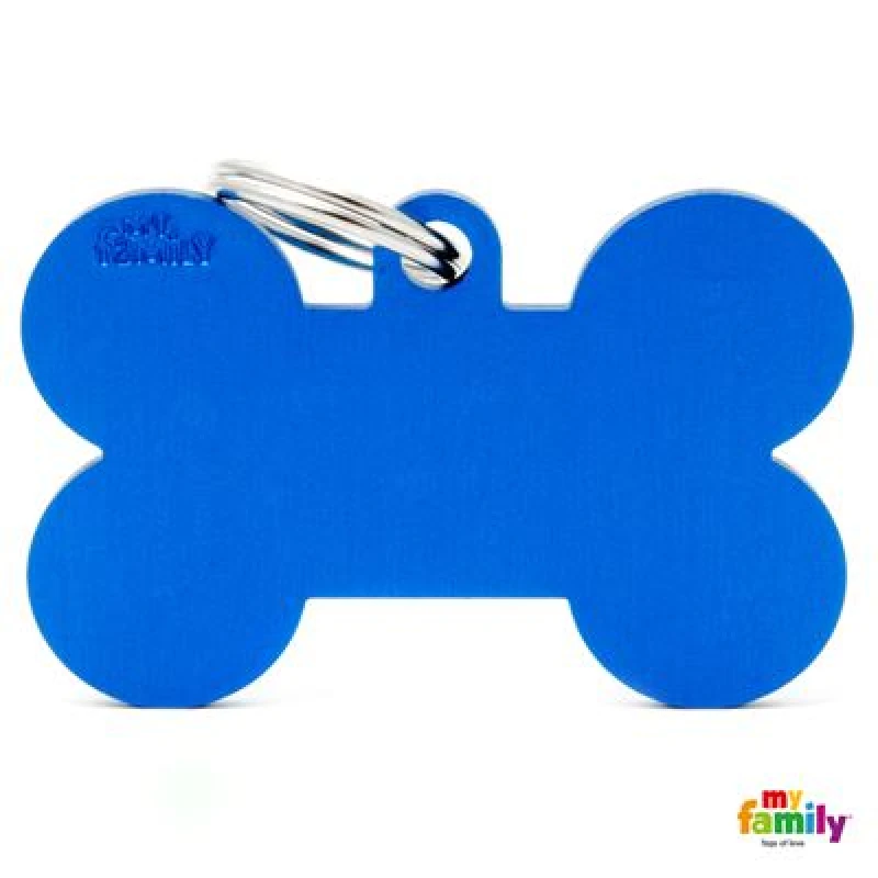 ΤΑΥΤΟΤΗΤΑ ΣΚΥΛΟΥ MY FAMILY BASIC BLUE BONE TAG XLARGE 4,8x3,15cm ΤΑΥΤΟΤΗΤΕΣ