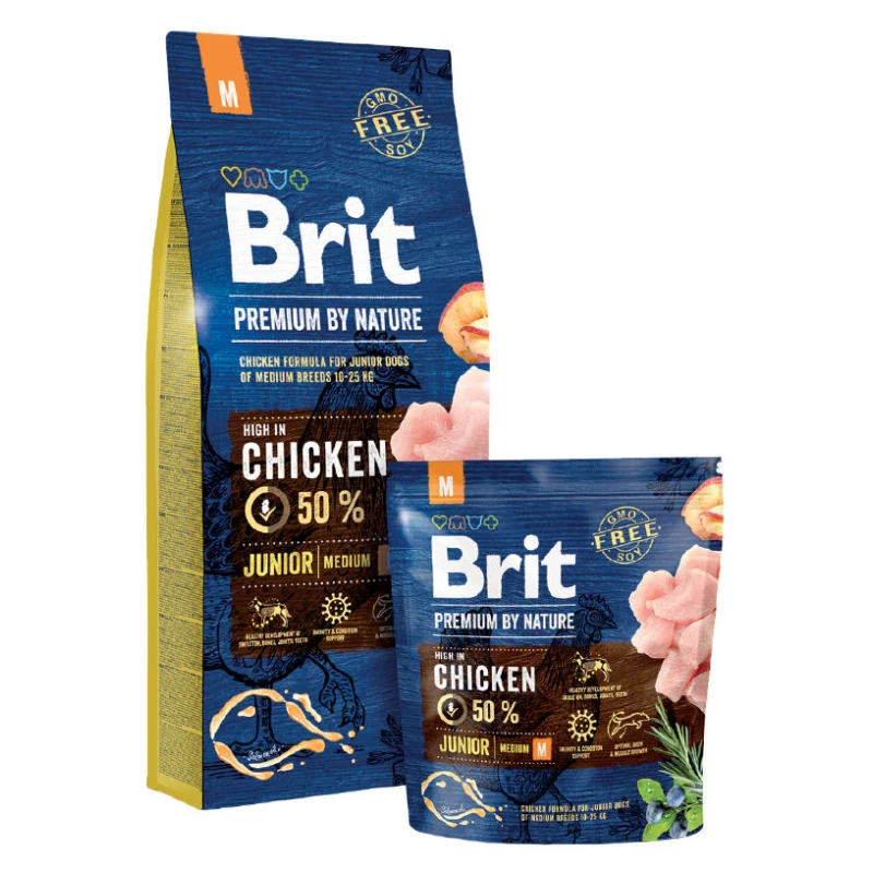 Brit Premium Junior Medium Breed 3kg ΞΗΡΑ ΤΡΟΦΗ ΣΚΥΛΟΥ