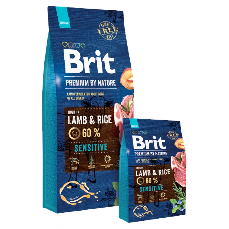 Brit Premium Sensitive Lamb and Rice 3kg ΣΚΥΛΟΙ