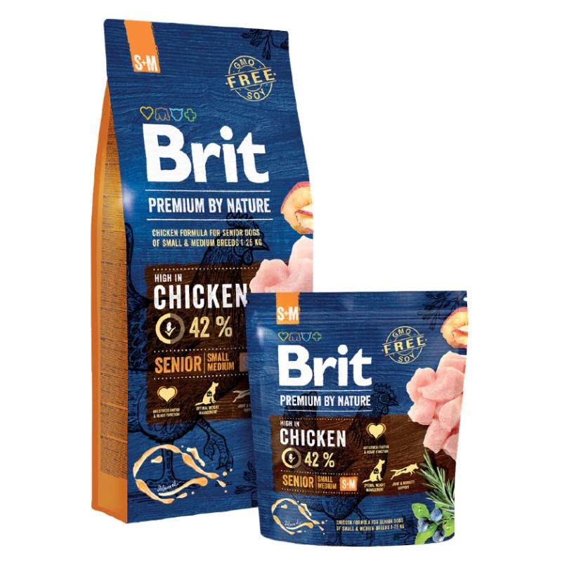 Brit Premium Senior Small and Medium 3kg ΞΗΡΑ ΤΡΟΦΗ ΣΚΥΛΟΥ