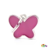 ΤΑΥΤΟΤΗΤΑ ΣΚΥΛΟΥ MY FAMILY CHARMS PINK BUTTERFLY ΤΑΥΤΟΤΗΤΕΣ