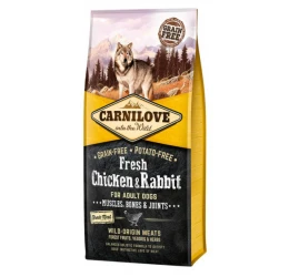 Carnilove Adult Fresh Chicken & Rabbit 12kg Carnilove Adult Fresh Chicken & Rabbit 12kg