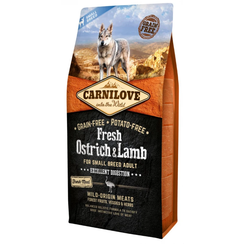 Carnilove Adult Small Fresh Ostrich and Lamb 6kg ΞΗΡΑ ΤΡΟΦΗ ΣΚΥΛΟΥ