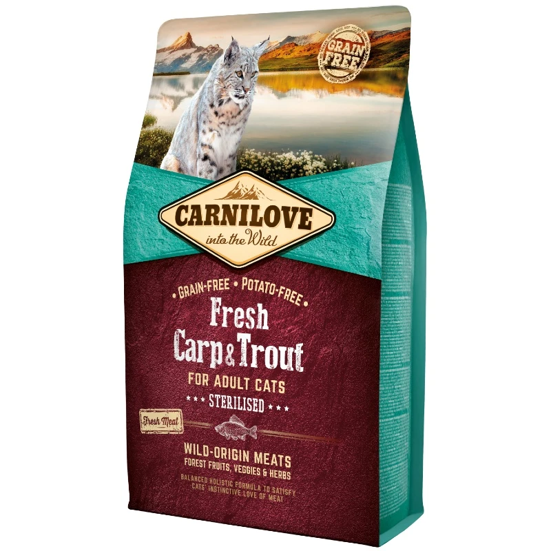 Carnilove Sterilised Cat Carp And Trout 6kg ΓΑΤΕΣ