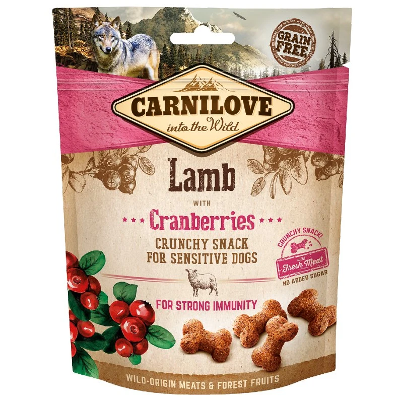 Λιχουδιές Carnilove Snack Fresh & Crunchy Lamb with Blacberries 200gr ΛΙΧΟΥΔΙΕΣ & ΚΟΚΑΛΑ
