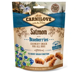 Λιχουδιές Carnilove Snack Fresh & Crunchy Salmon with Blueberries 200gr Λιχουδιές Carnilove Snack Fresh & Crunchy Salmon with Blueberries 200gr