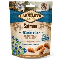 Λιχουδιές Carnilove Snack Fresh & Crunchy Salmon with Blueberries 200gr Λιχουδιές Carnilove Snack Fresh & Crunchy Salmon with Blueberries 200gr