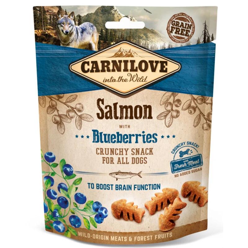 Λιχουδιές Carnilove Snack Fresh & Crunchy Salmon with Blueberries 200gr ΛΙΧΟΥΔΙΕΣ & ΚΟΚΑΛΑ