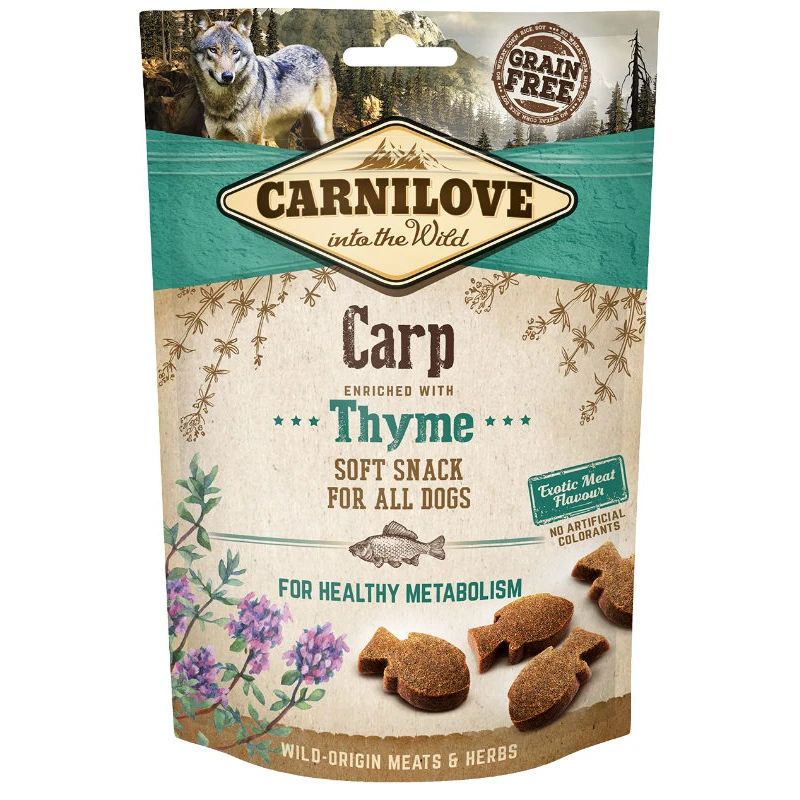 Λιχουδιές Carnilove Snack Soft Carp & Thyme 200gr ΛΙΧΟΥΔΙΕΣ & ΚΟΚΑΛΑ