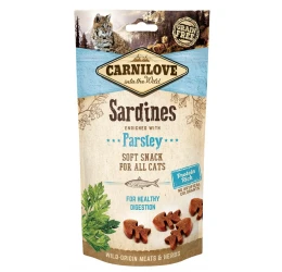 Carnilove Cat Snack Fresh & Soft Sardine and Parsley 50gr Carnilove Cat Snack Fresh & Soft Sardine and Parsley 50gr
