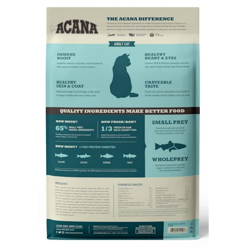 ACANA CAT BOUNTIFUL CATCH 4,5KG ΓΑΤΕΣ ACANA CAT BOUNTIFUL CATCH 4,5KG ΓΑΤΕΣ