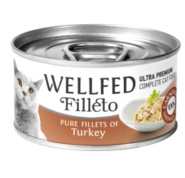Υγρή τροφή Γάτας Wellfed Cat Filleto Pure Turkey 70gr Υγρή τροφή Γάτας Wellfed Cat Filleto Pure Turkey 70gr