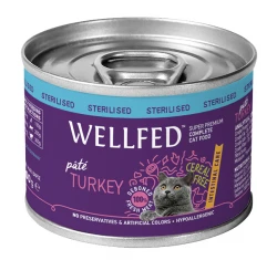 Wellfed Cat για Στειρωμένες Γάτες Γαλοπούλα Intestinal Care 200gr Wellfed Cat για Στειρωμένες Γάτες Γαλοπούλα Intestinal Care 200gr