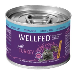 Wellfed Cat για Στειρωμένες Γάτες Γαλοπούλα Intestinal Care 200gr Wellfed Cat για Στειρωμένες Γάτες Γαλοπούλα Intestinal Care 200gr