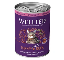 Wellfed Cat για Στειρωμένες Γαλοπούλα και Πάπια 400gr Wellfed Cat για Στειρωμένες Γαλοπούλα και Πάπια 400gr