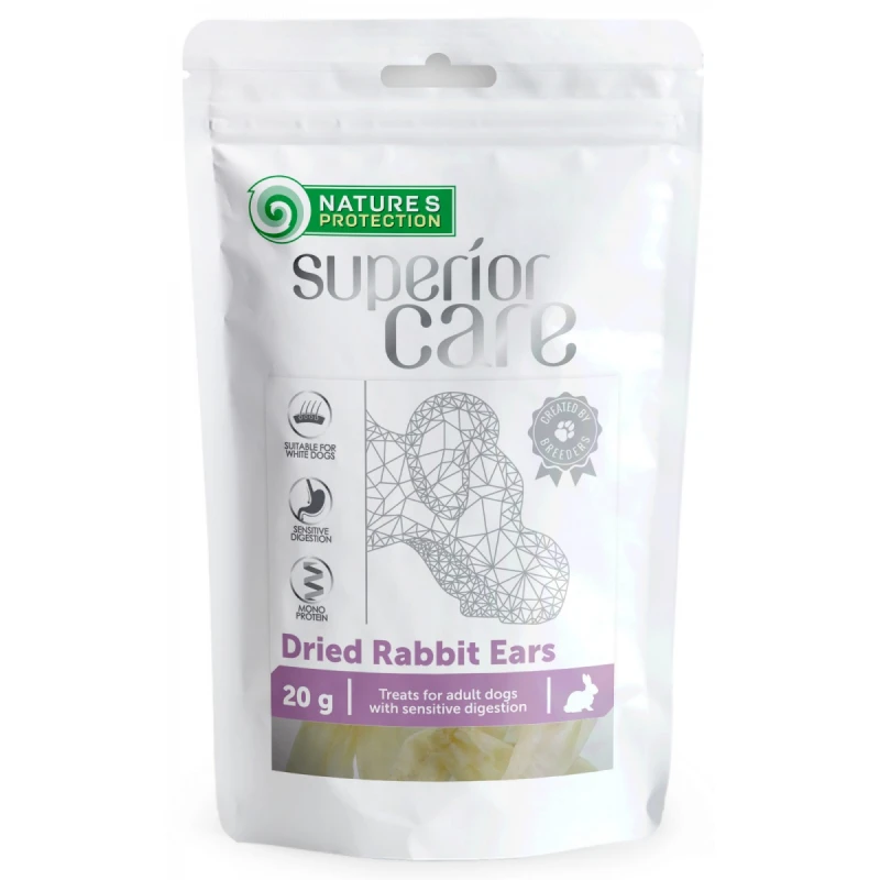 NATURE'S PROTECTION SUPERIOR CARE DRIED RABBIT EARS 20GR ΛΙΧΟΥΔΙΕΣ & ΚΟΚΑΛΑ