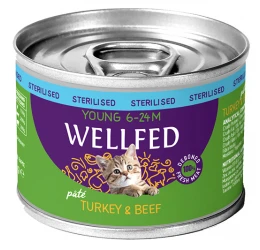 Wellfed Young Sterilized Turkey and Beef 200gr Wellfed Young Sterilized Turkey and Beef 200gr
