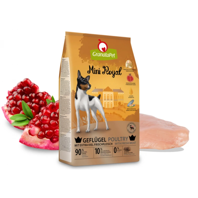 GranataPet Mini Royal Poultry 1kg ΞΗΡΑ ΤΡΟΦΗ ΣΚΥΛΟΥ