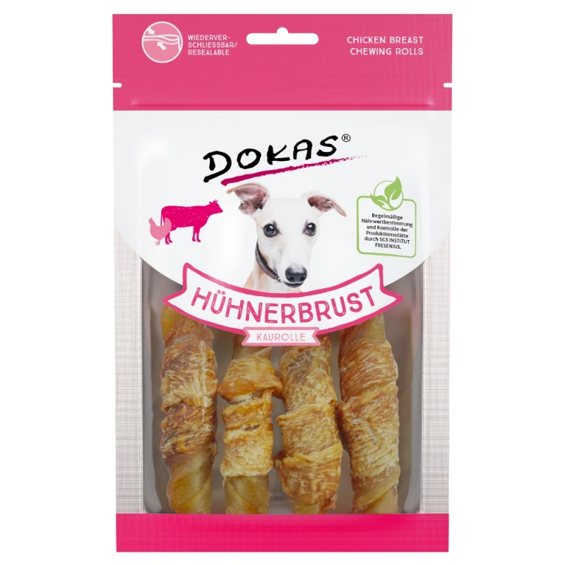 Λιχουδιές Dokas Chicken Breast Chewing Rolls 90gr ΛΙΧΟΥΔΙΕΣ & ΚΟΚΑΛΑ