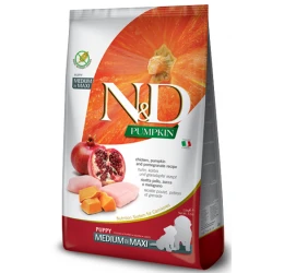 N&D Grain Free Pumpkin Chicken & Pomegranate Puppy Medium & Maxi 12kg N&D Grain Free Pumpkin Chicken & Pomegranate Puppy Medium & Maxi 12kg