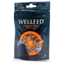 Λιχουδιές Γάτας Pet Interest Wellfed Mini Sticks Chicken & Tuna 50gr Λιχουδιές Γάτας Pet Interest Wellfed Mini Sticks Chicken & Tuna 50gr