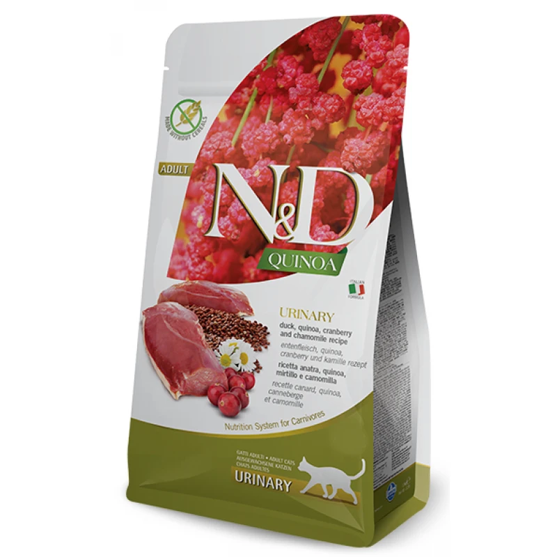 N & D CAT QUINOA URINARY DUCK 5KG ΞΗΡΑ ΤΡΟΦΗ ΓΑΤΑΣ