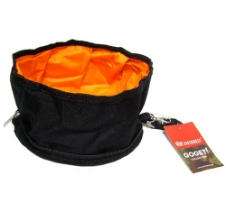 Go Get Αναδιπλούμενο Μπολ Νερού η Φαγητού Μαύρο 20x10cm Go Get Αναδιπλούμενο Μπολ Νερού η Φαγητού Μαύρο 20x10cm