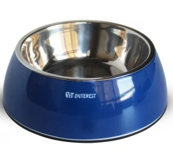 Pet Interest Μπολ Σκύλου και Γάτας Μελαμίνης Deluxe Blue Medium 350/450ml