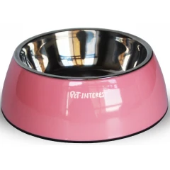 Pet Interest Μπολ Σκύλου και Γάτας Μελαμίνης Deluxe Pink Large 700/900ml