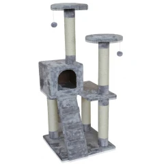 Γατόδεντρο Double Tower της Pet Interest 130cm Γκρι