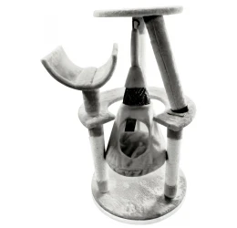 Γατόδεντρο Indian Hammock 60x60x97cm Γκρι