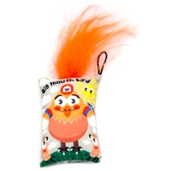 Παιχνίδι Γάτας Pet Interest  Silver Vine Big mouth hairy bird 9x6x3cm Πορτοκαλί