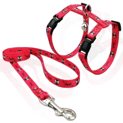 Σαμαράκι γάτας με λουρί Pet Interest Meow Coral Medium