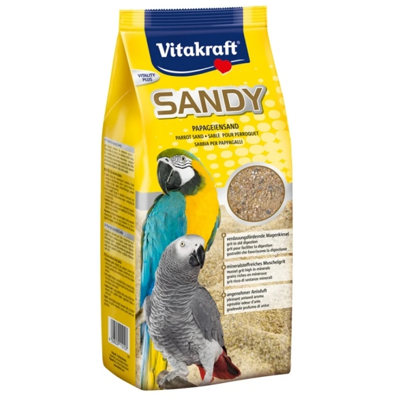 Vitakraft Sandy Άμμος για μεγάλους παπαγάλους 2.5kg ΠΟΥΛΙΑ