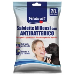 Vitakraft Μαντηλάκια Καθαρισμού Αντιβακτηριδιακά 20τεμ. Vitakraft Μαντηλάκια Καθαρισμού Αντιβακτηριδιακά 20τεμ.