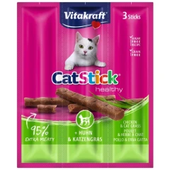 Cat Stick mini Κοτόπουλο & Γρασίδι  3τμχ
