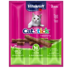 Cat Stick mini Κοτόπουλο & Γρασίδι  3τμχ